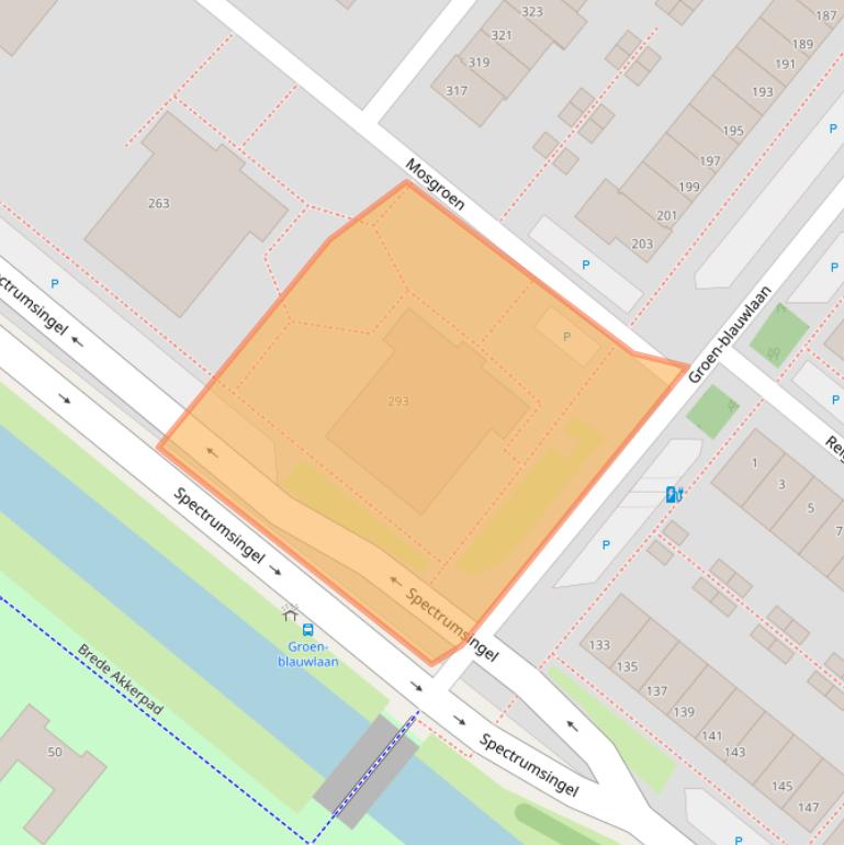 Kaart van postcodegebied 2718HM.