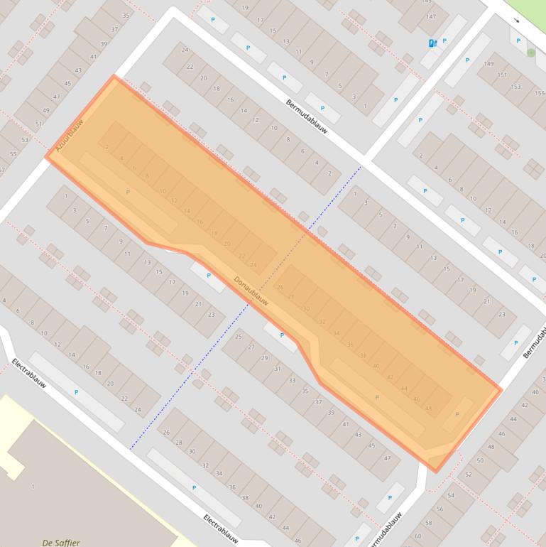 Kaart van postcodegebied 2718JL.