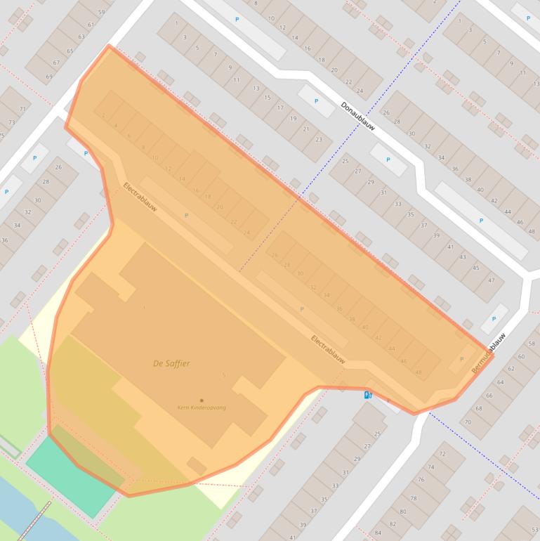 Kaart van postcodegebied 2718JT.