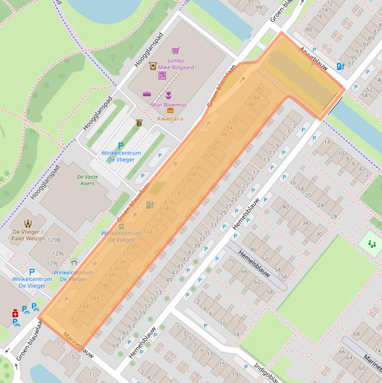 Kaart van postcodegebied 2718JV.