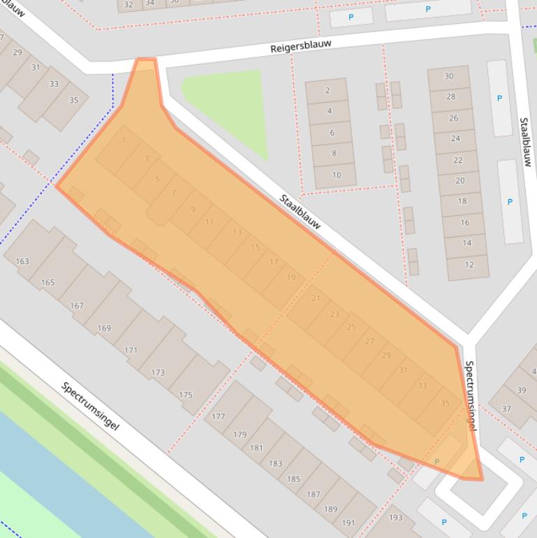 Kaart van postcodegebied 2718KP.