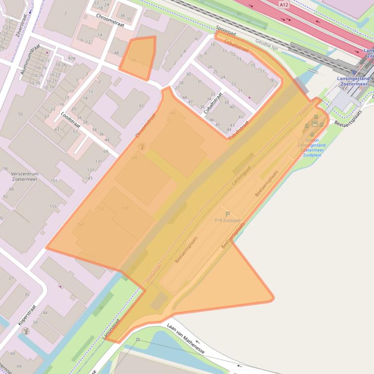 Kaart van postcodegebied 2718RH.