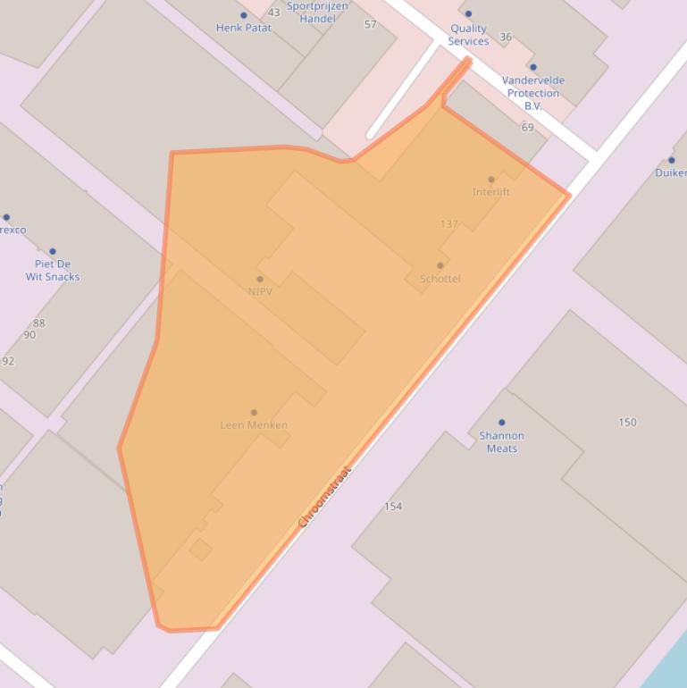 Kaart van postcodegebied 2718RJ.