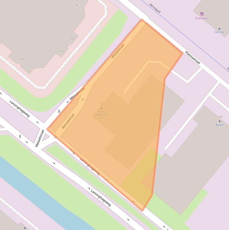 Kaart van postcodegebied 2718SW.