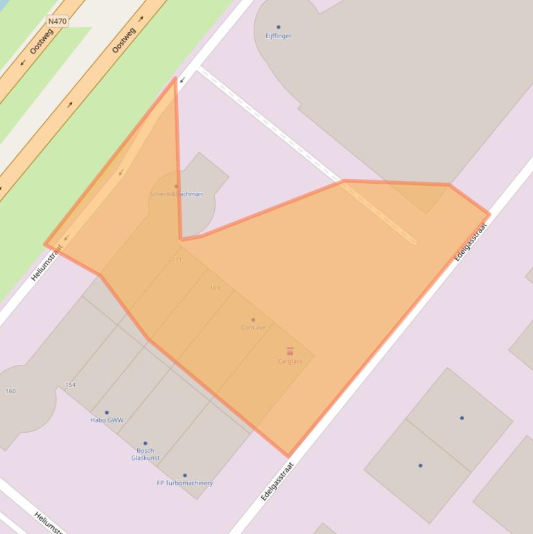 Kaart van postcodegebied 2718TG.