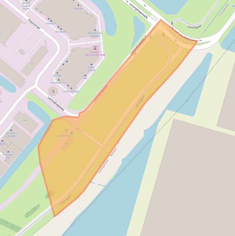 Kaart van postcodegebied 2718TJ.