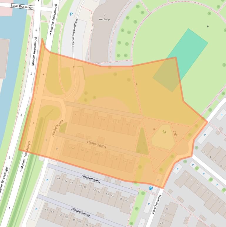 Kaart van postcodegebied 2719AH.