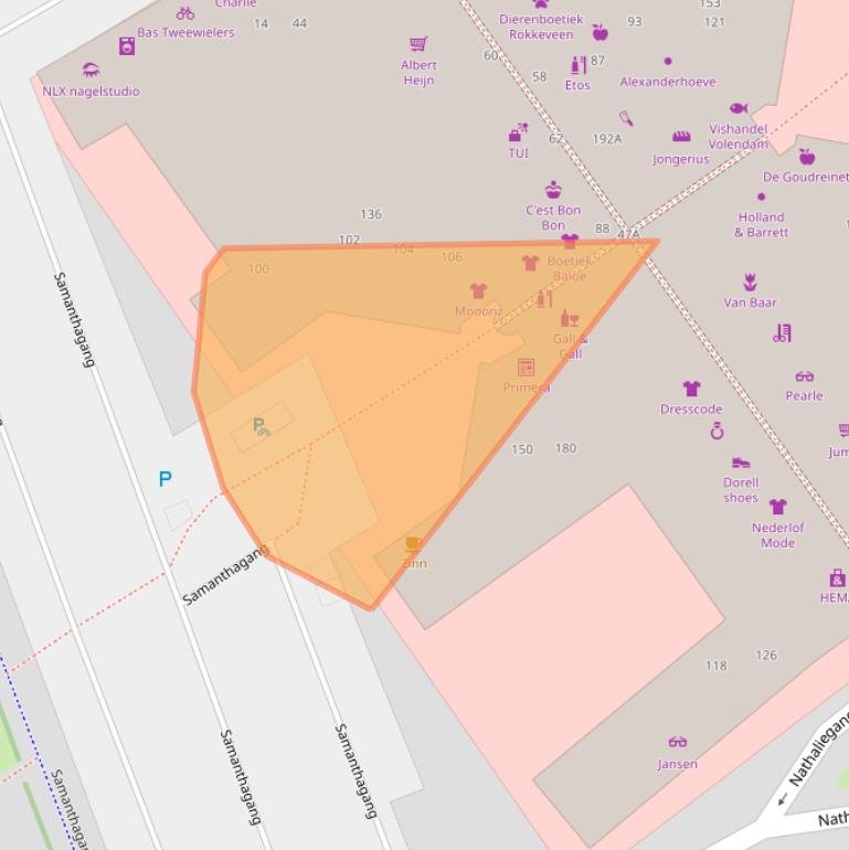 Kaart van postcodegebied 2719CE.