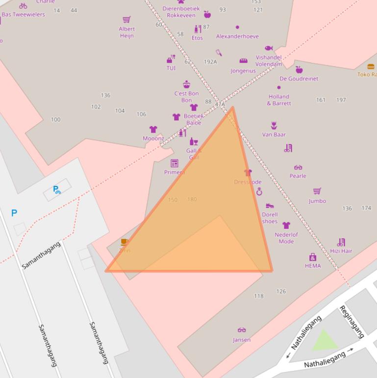 Kaart van postcodegebied 2719CG.