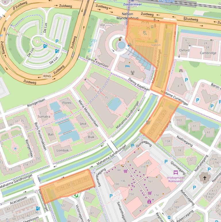 Kaart van postcodegebied 2719CT.