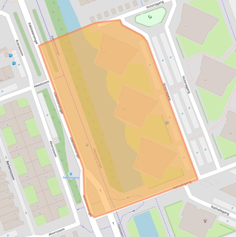 Kaart van postcodegebied 2719CV.