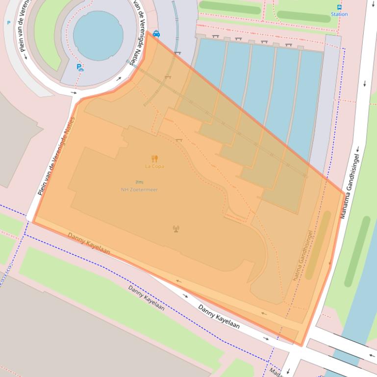 Kaart van postcodegebied 2719EH.