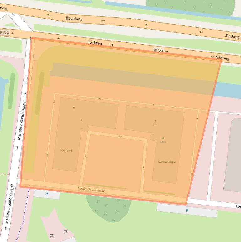 Kaart van postcodegebied 2719EJ.