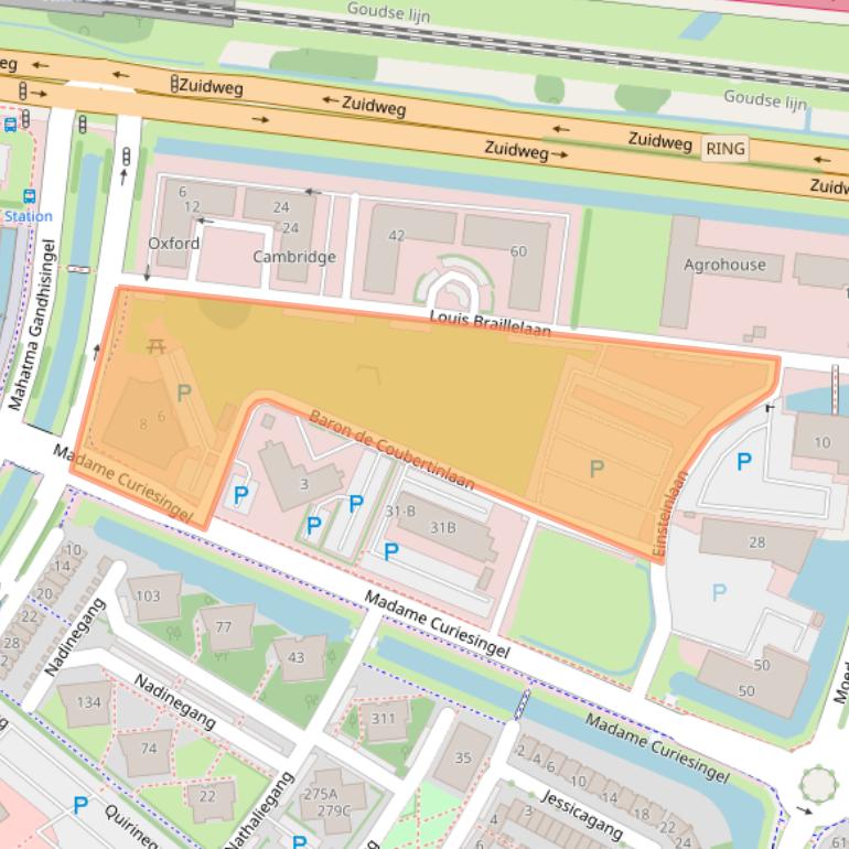 Kaart van postcodegebied 2719EL.