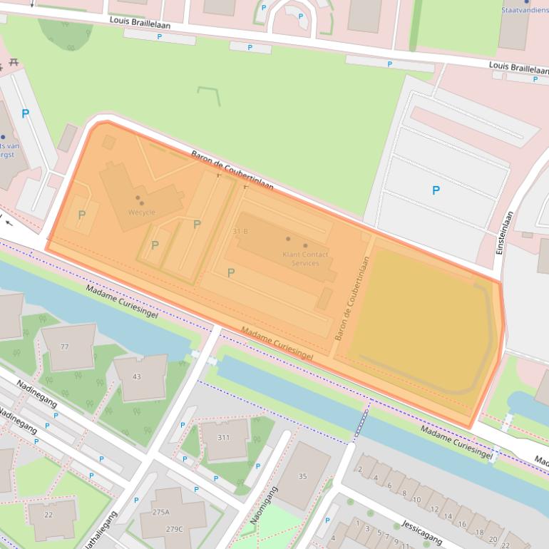 Kaart van postcodegebied 2719EN.