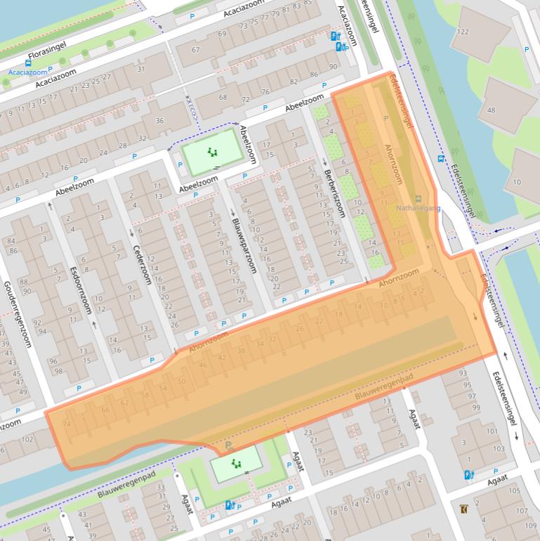 Kaart van postcodegebied 2719GM.