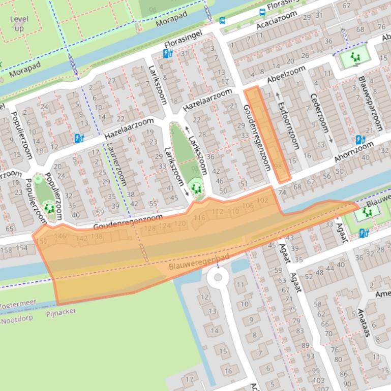 Kaart van postcodegebied 2719HD.