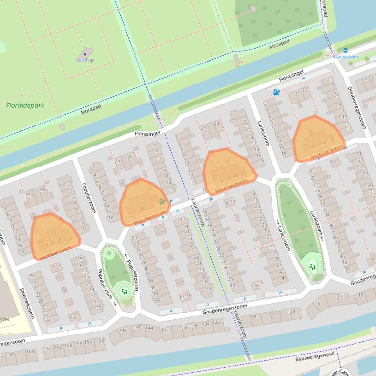 Kaart van postcodegebied 2719HV.