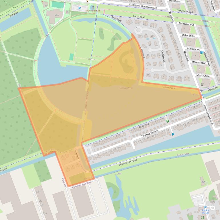 Kaart van postcodegebied 2719HZ.