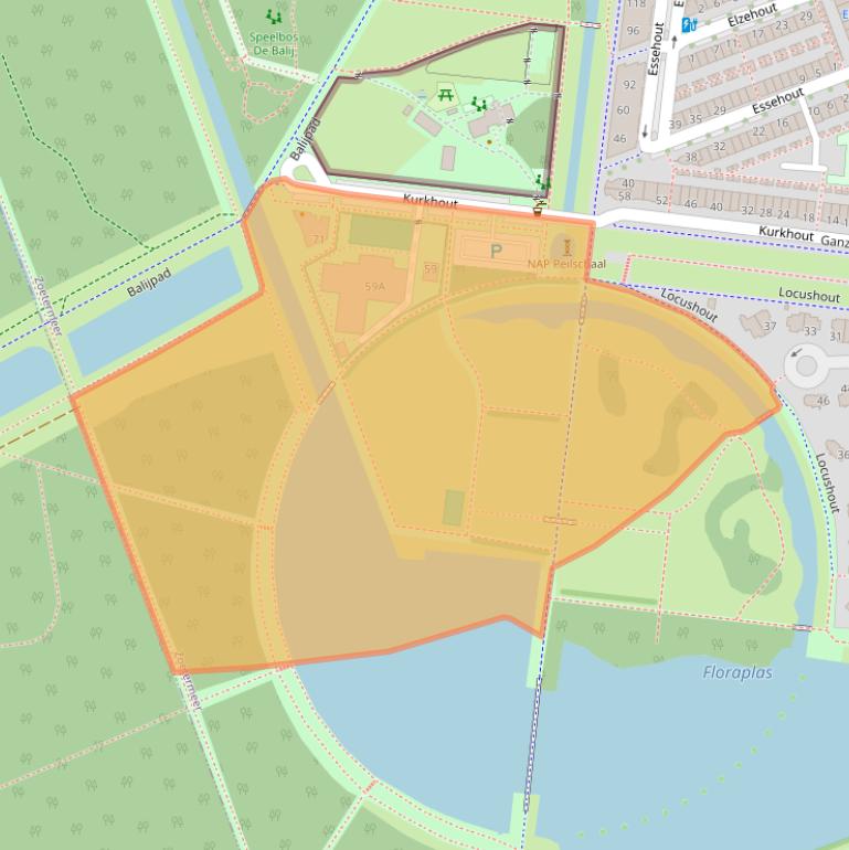 Kaart van postcodegebied 2719JW.