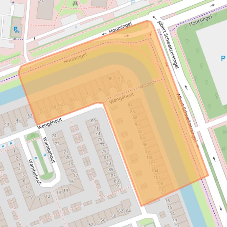 Kaart van postcodegebied 2719KB.