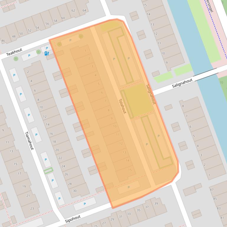 Kaart van postcodegebied 2719KH.