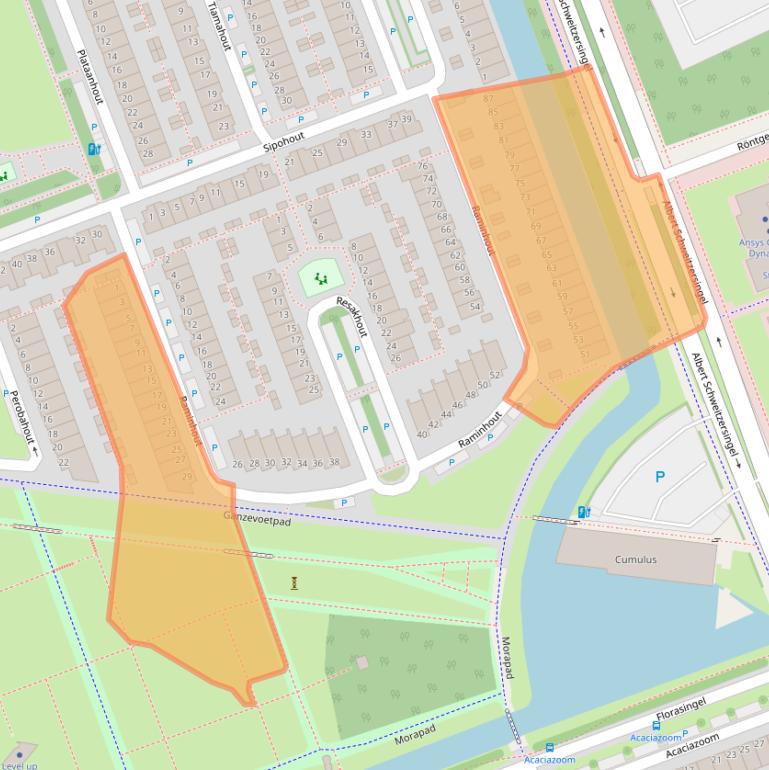 Kaart van postcodegebied 2719KM.