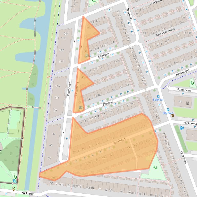 Kaart van postcodegebied 2719MD.