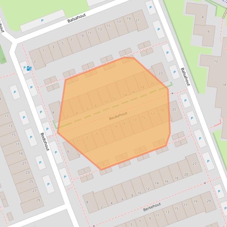Kaart van postcodegebied 2719ML.