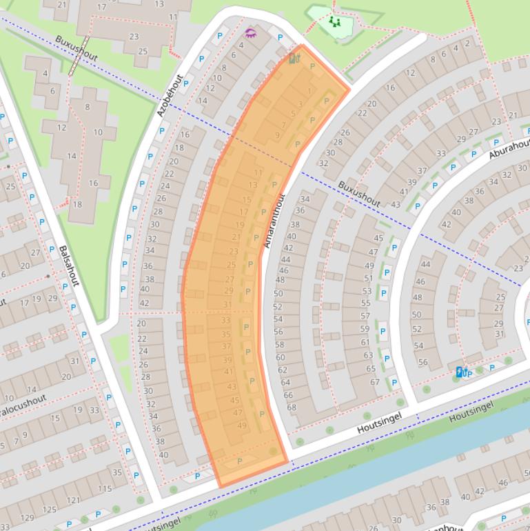 Kaart van postcodegebied 2719MR.