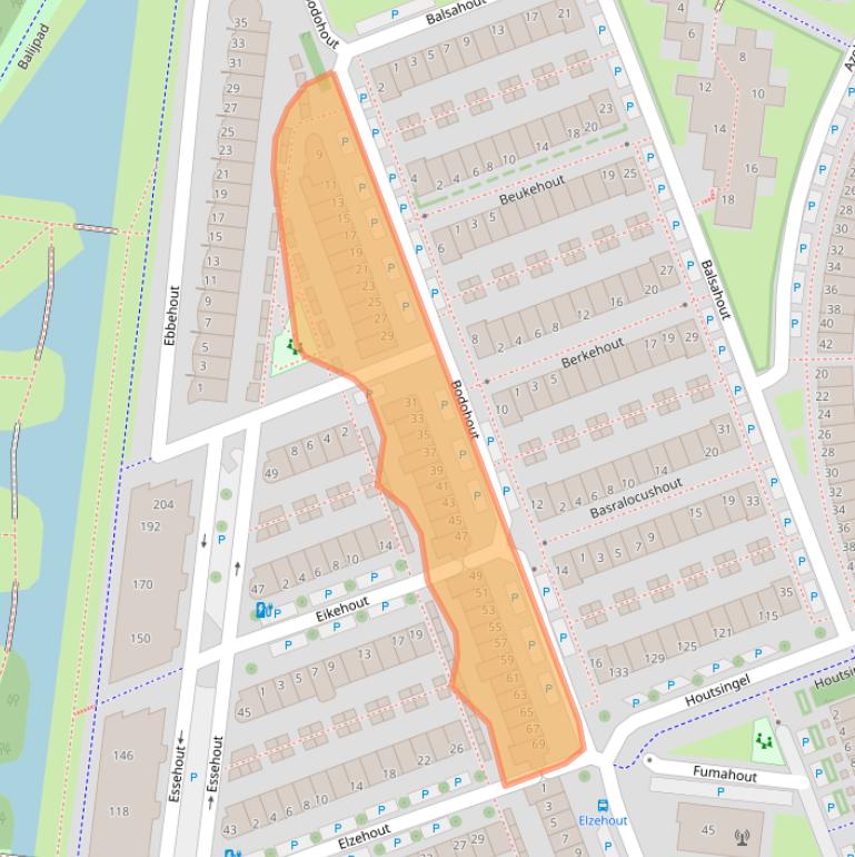 Kaart van postcodegebied 2719MT.