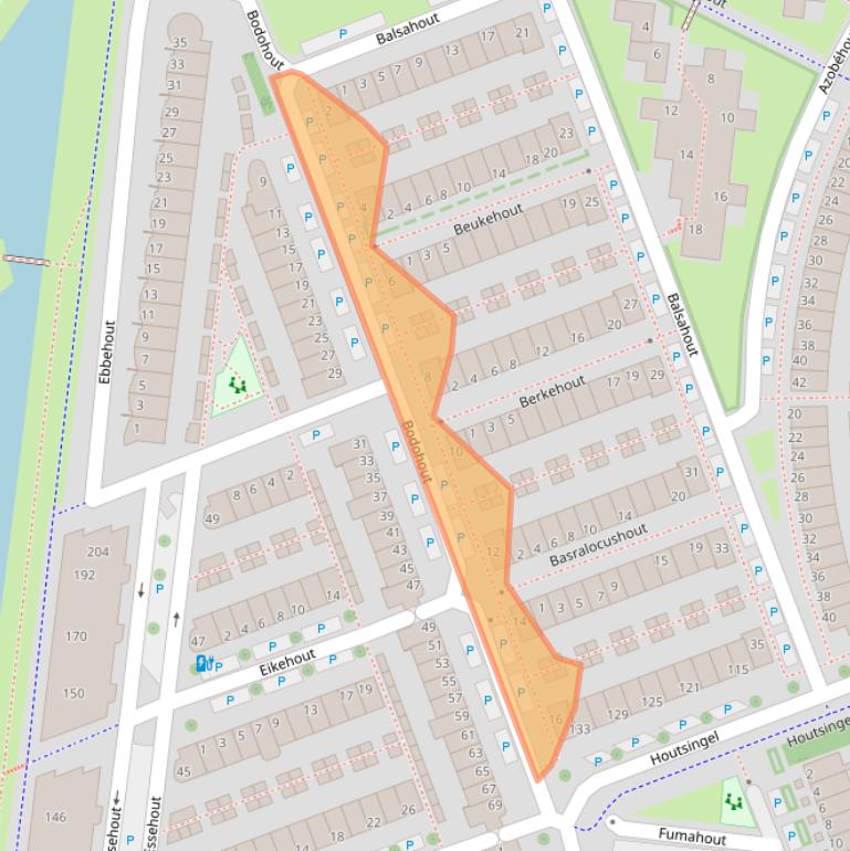 Kaart van postcodegebied 2719MV.