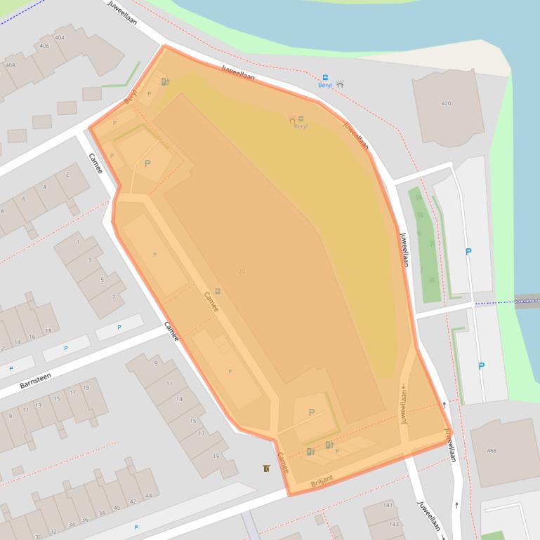 Kaart van postcodegebied 2719RL.