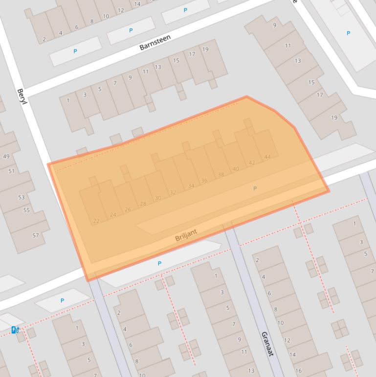 Kaart van postcodegebied 2719RS.