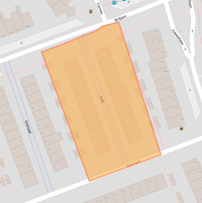 Kaart van postcodegebied 2719RT.