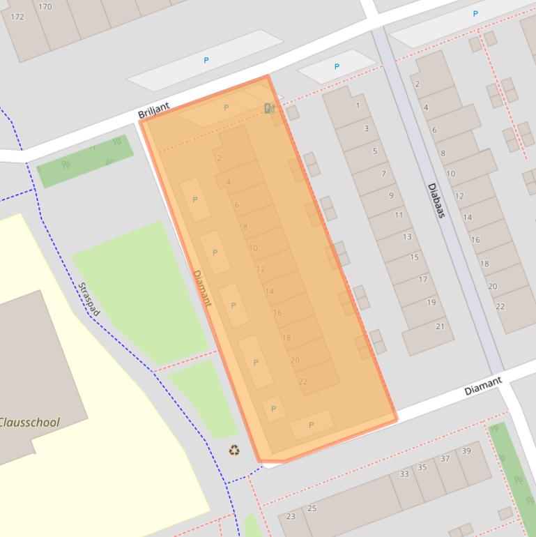 Kaart van postcodegebied 2719RX.