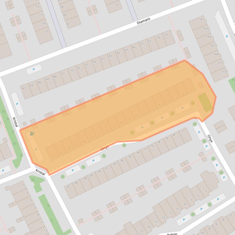 Kaart van postcodegebied 2719SG.