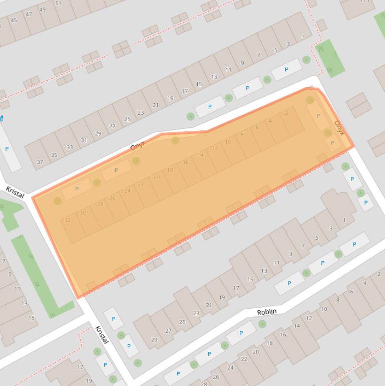 Kaart van postcodegebied 2719SH.