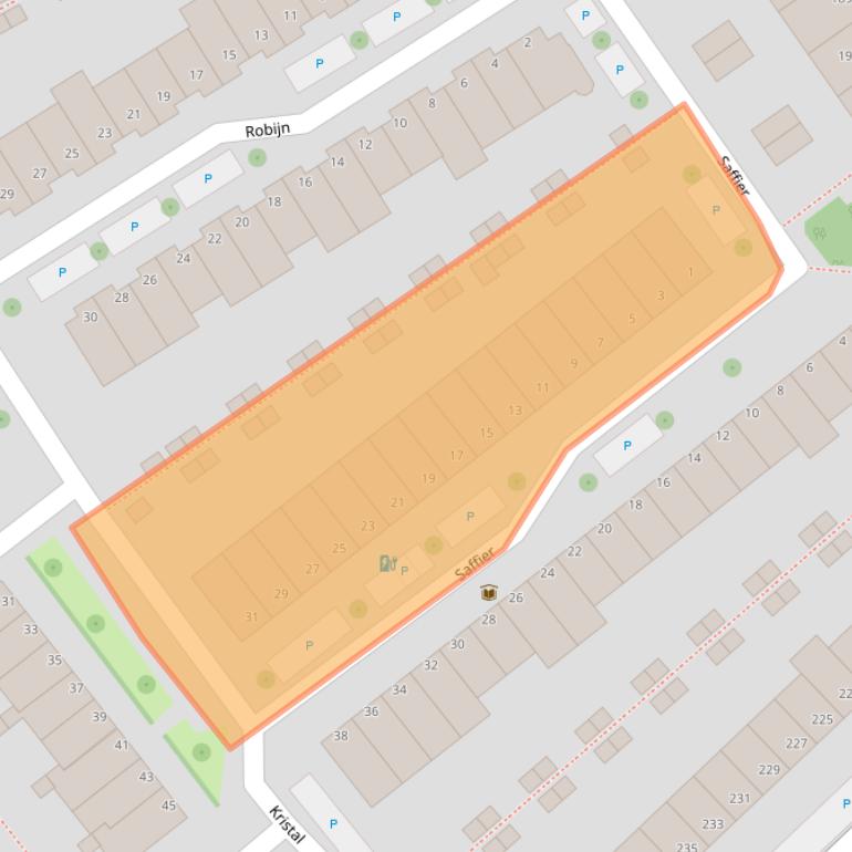 Kaart van postcodegebied 2719SL.