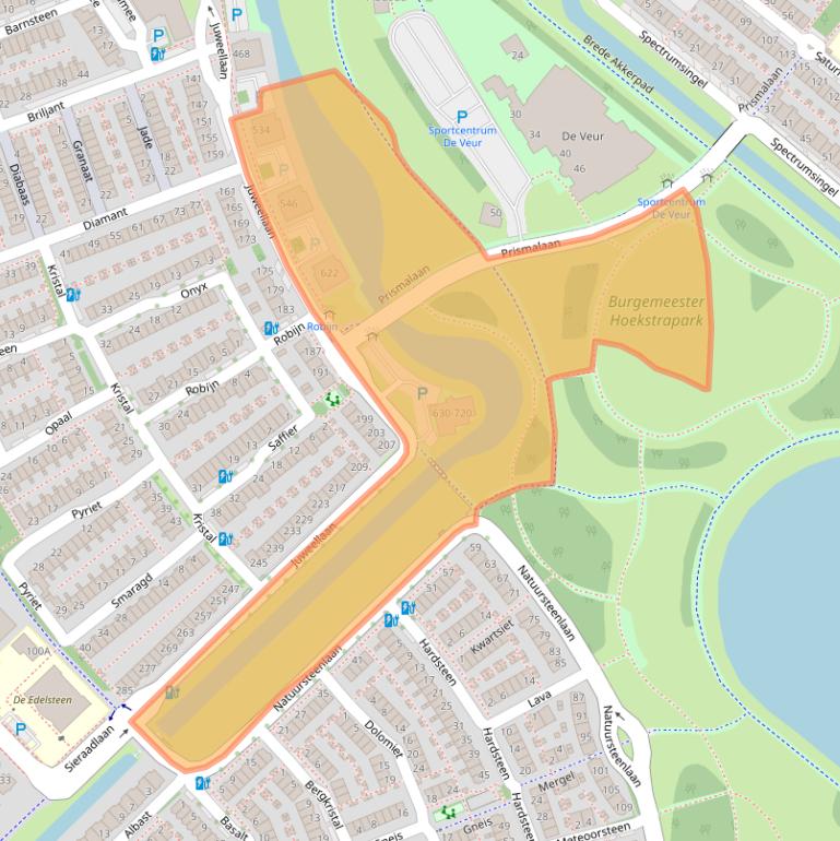 Kaart van postcodegebied 2719SX.