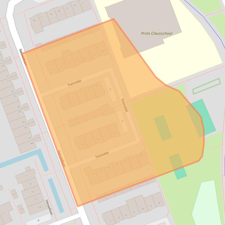 Kaart van postcodegebied 2719VC.