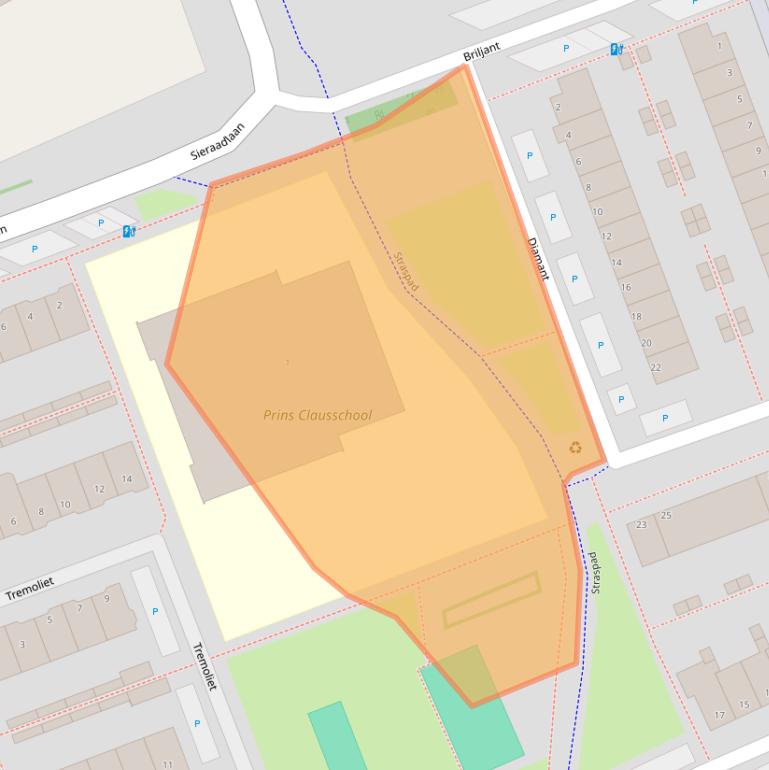 Kaart van postcodegebied 2719VG.