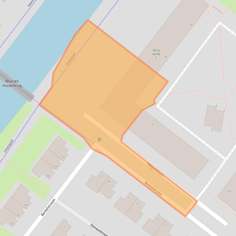 Kaart van postcodegebied 2721AK.