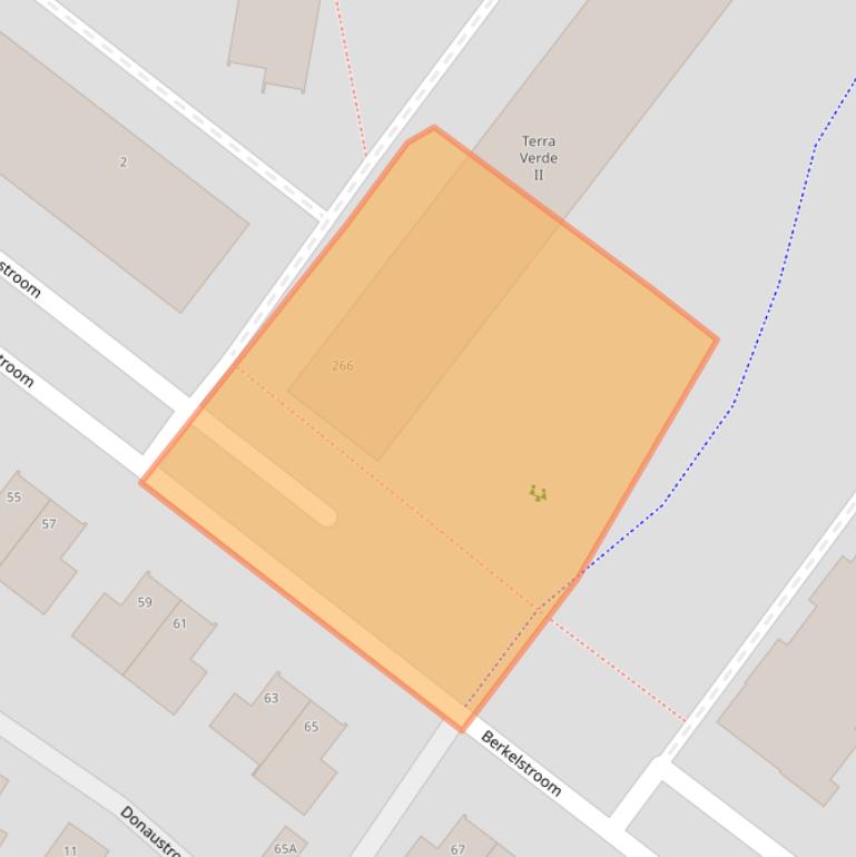 Kaart van postcodegebied 2721AR.