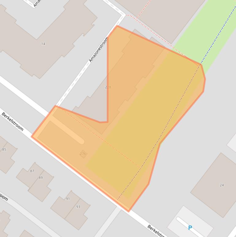 Kaart van postcodegebied 2721ES.