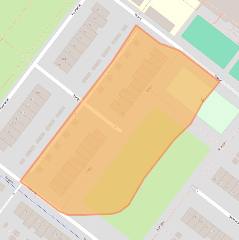 Kaart van postcodegebied 2721GC.