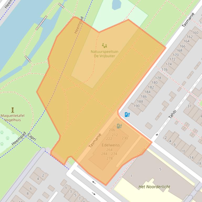 Kaart van postcodegebied 2721GV.