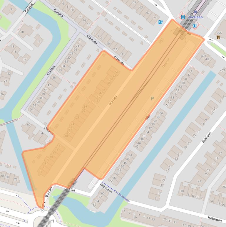 Kaart van postcodegebied 2721LA.