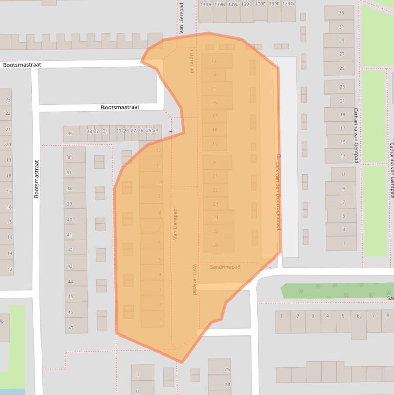 Kaart van postcodegebied 2722CK.