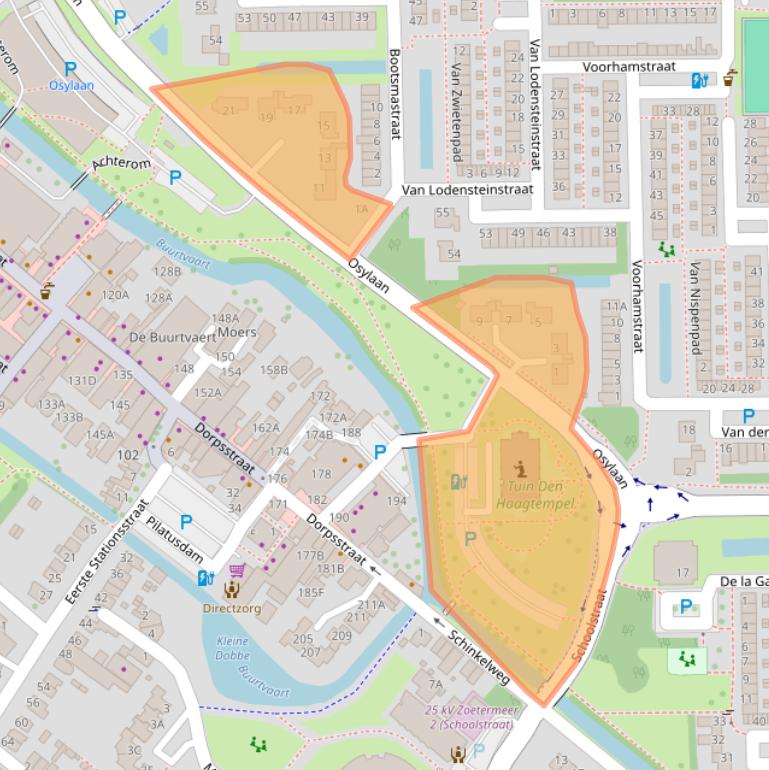 Kaart van postcodegebied 2722CV.